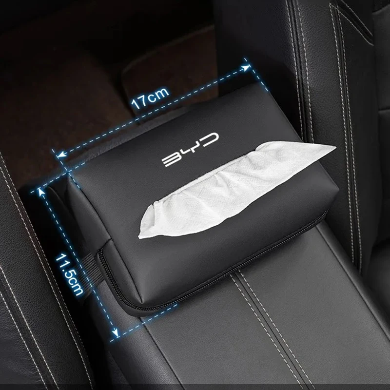 

Easy Install Car Sun Visor Tissue Box for BYD Seal Dolphin Yuan Plus Seal U Frigate 07 Tang EV Han EV Song Pro Auto Accessories