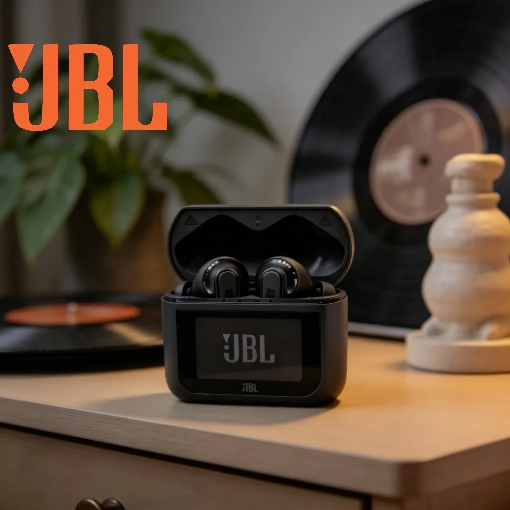 JBL TOUR PRO3 3rd Gen TWS Bluetooth Earbuds with ANC, Display Screen for Business & Music Use