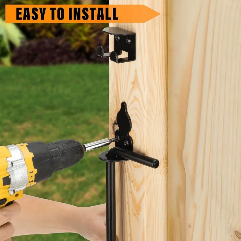 الشريحة الترباس مزلاج بوابة قطرة قضيب عدة 12 بوصة الفرنسية قفل الباب مزلاج الباب قفل الشريحة بوابة قصب الترباس الكربون الصلب الباب الأجهزة #3