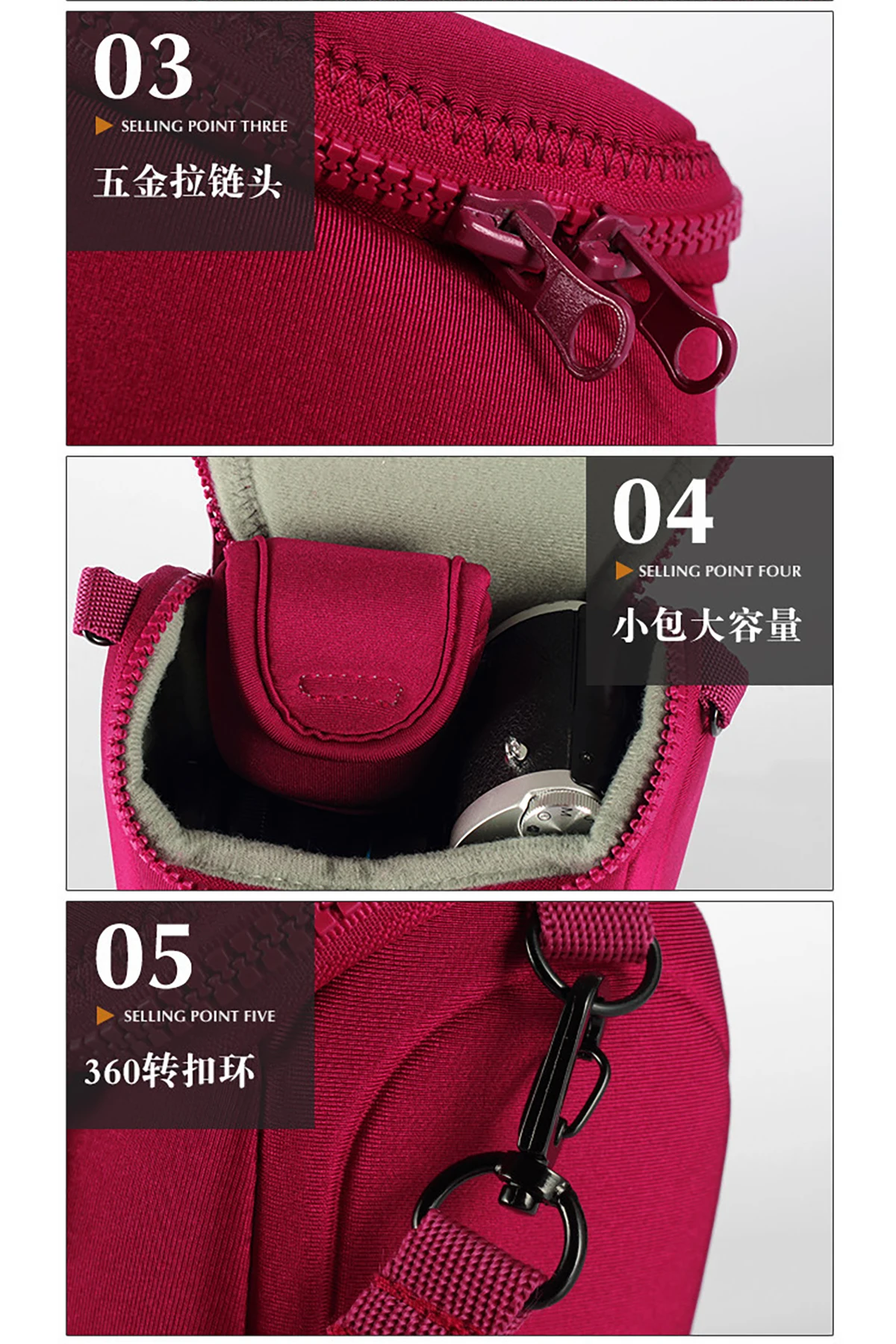 G7X2 G7X3 SX740 النيوبرين حافظة كاميرا غطاء حقيبة لكانون EOS R50 R50V M200 M100 V10 M6 M5 M3 G16 G15 G12 G11 G10 G7X MarkII III #5