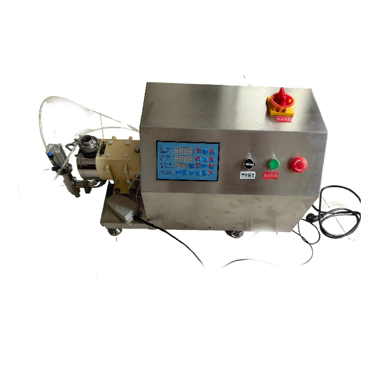 

2025 Pneumatic Metering Lipstick Cosmetics Lotion Honey Tomato Paste Rotor Pump Semi-automatic Filling Machine Price