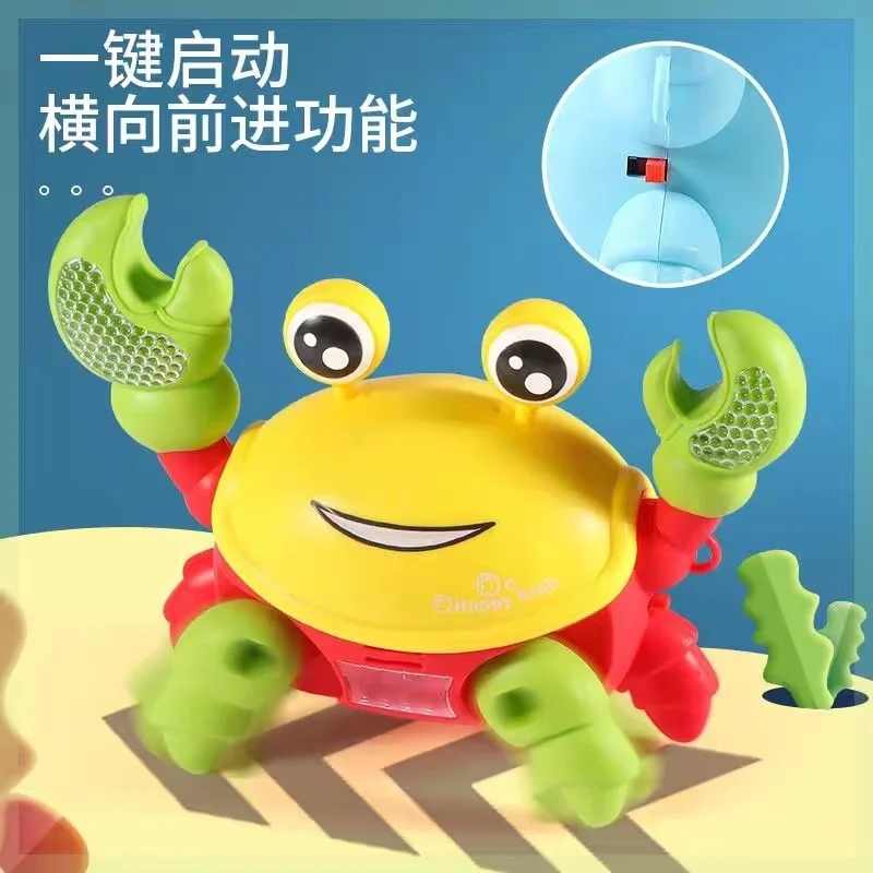 Crabe d'évasion de phtalcrabe pour bébés, jouet musical, jouets interactifs