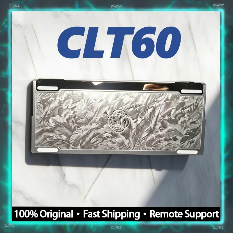 

Корпус CLT60 с узором «перья», алюминиевый, обработанный на ЧПУ, металлический, с быстросъемной конструкцией, совместимый с печатной платой GH60, 60% кастомный корпус