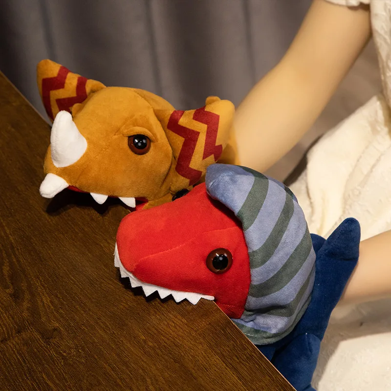 25cm Cute Monster Family Finger Puppet Role Play Educational Toys Hand Puppet Children Storytelling Props