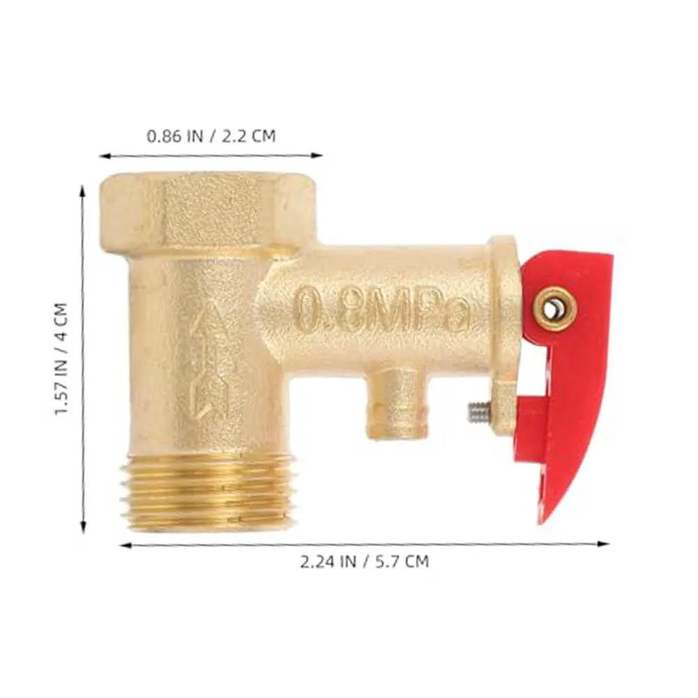 Compatible Copper Safety Valve for Haier and For Midea Water Heater Systems Prevents Overpressure and Leakage Issues
