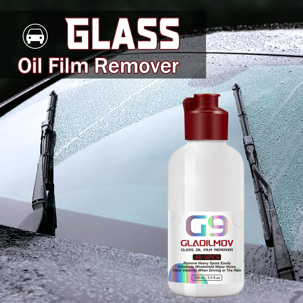 Auto Glass Oil Film Remover Degreasing Waxes Oils Cleaning Glass Cleaner for Windshield Car Accessory JB XPCS G9 GLAOILMOV