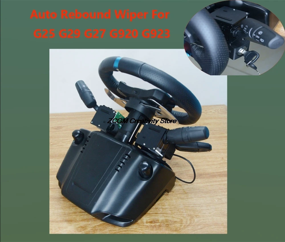 Steering Wheel Turn Signal Light Wiper Switch Adapter For Logitech G29 G27 G920 G923 Automatic rebound Cruise control key Switch