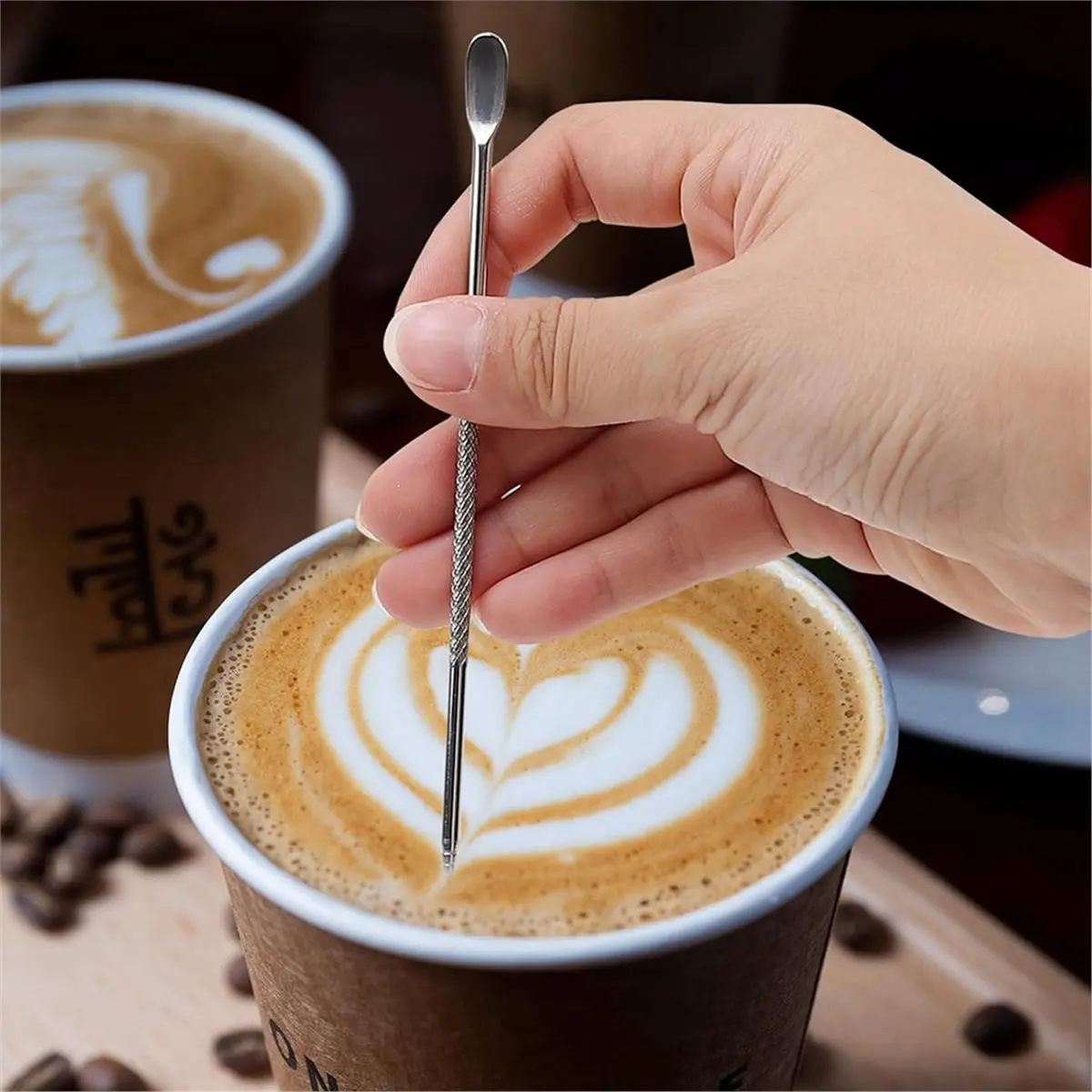 14 PCS Coffee Grinder Cleaning Brush Set, Espresso Machine Brush Kit with Straw Brushes Tools for Home & Commercial Use