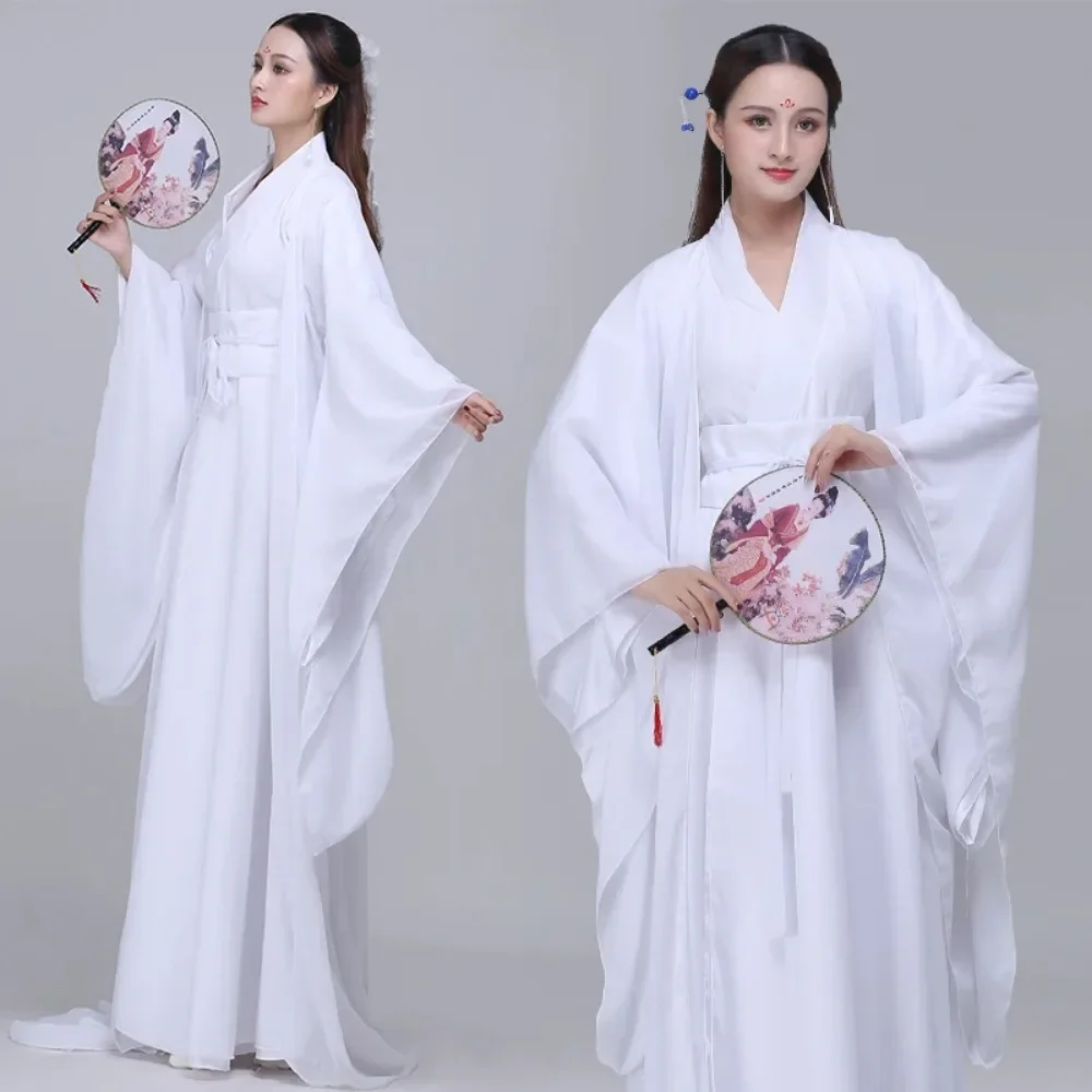 Disfraz de Hanfu tradicional para mujer, ropa china antigua para Halloween, baile clásico, vestido de actuación con cremallera