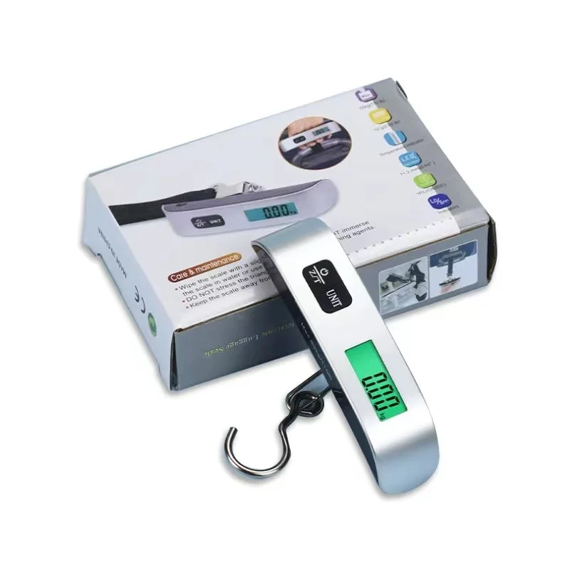 Portable Digital Luggage Scale 50KG Pocket Size Travel Suitcase Weight Scale