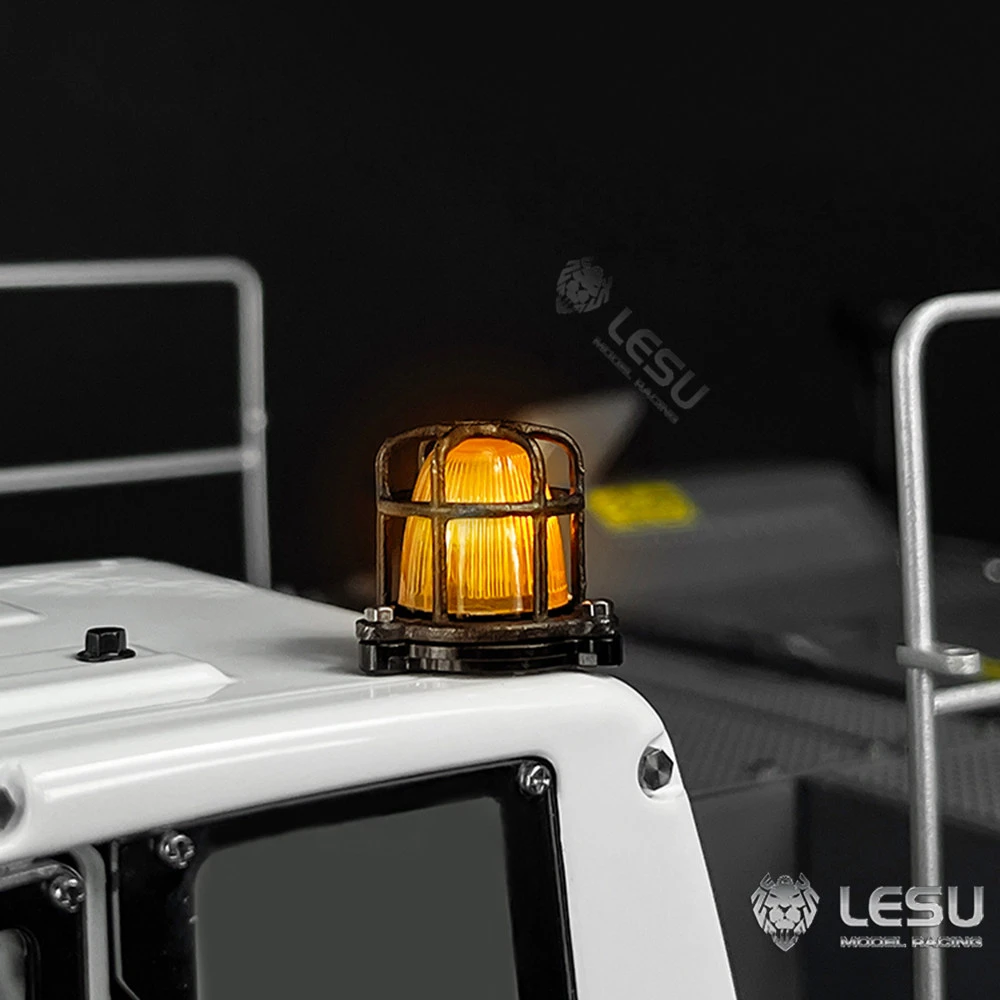 RC Model Cabin 1 Part Rotating Warning LED Light A Voltage 3V For RC 1/14 LESU DIY Tamiya Tractor Truck Cars