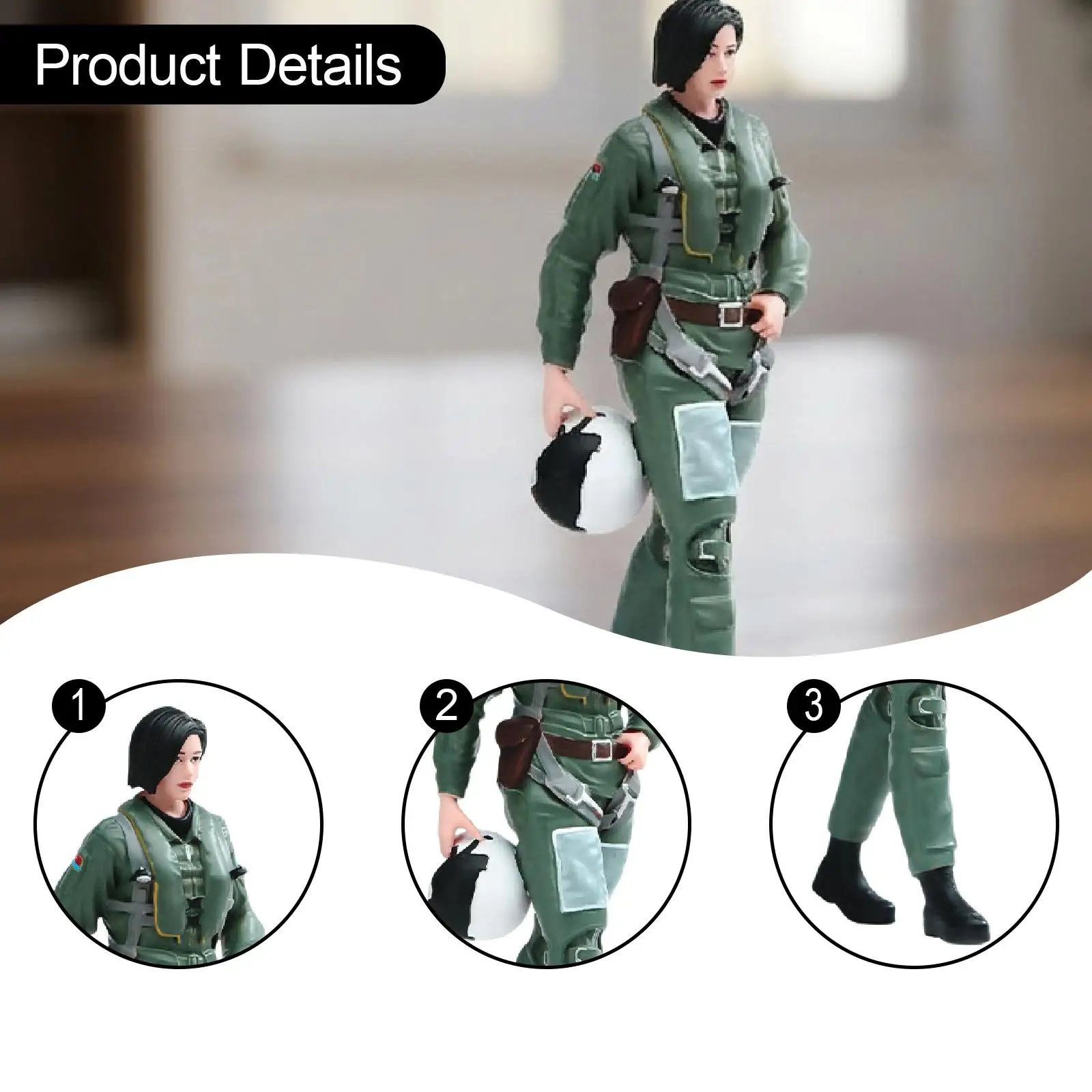 

Фигурка офицера в масштабе 1/24, реалистичная, для хобби и коллекционирования, окрашенная, для микросцен, декор для диорамы, аксессуар для сказочного сада, подарок