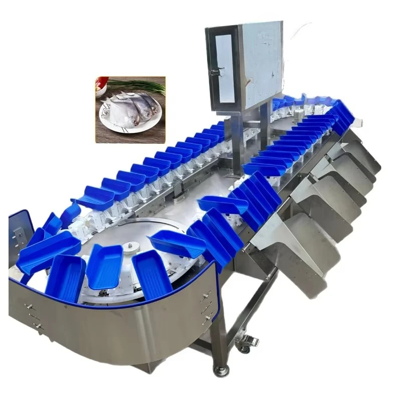 High Efficiency Automatic Weight Sorting Machine Sorting Machine for Fish Seafood Chicken Shrip