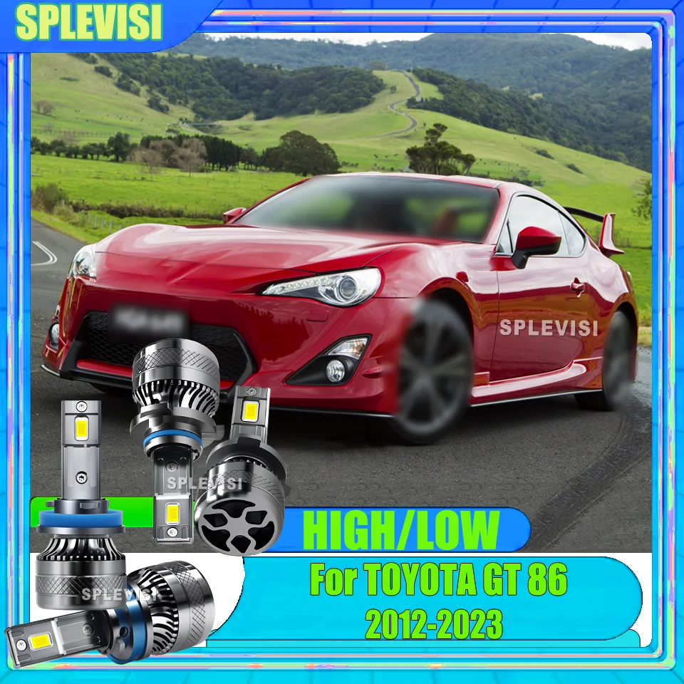 

LED Headlights Turbo High Low Beam 12V Auto Light Bulbs IP68 For TOYOTA GT 86 2012-2023 2013 2014 2015 2016 2017 2018 2019 2020