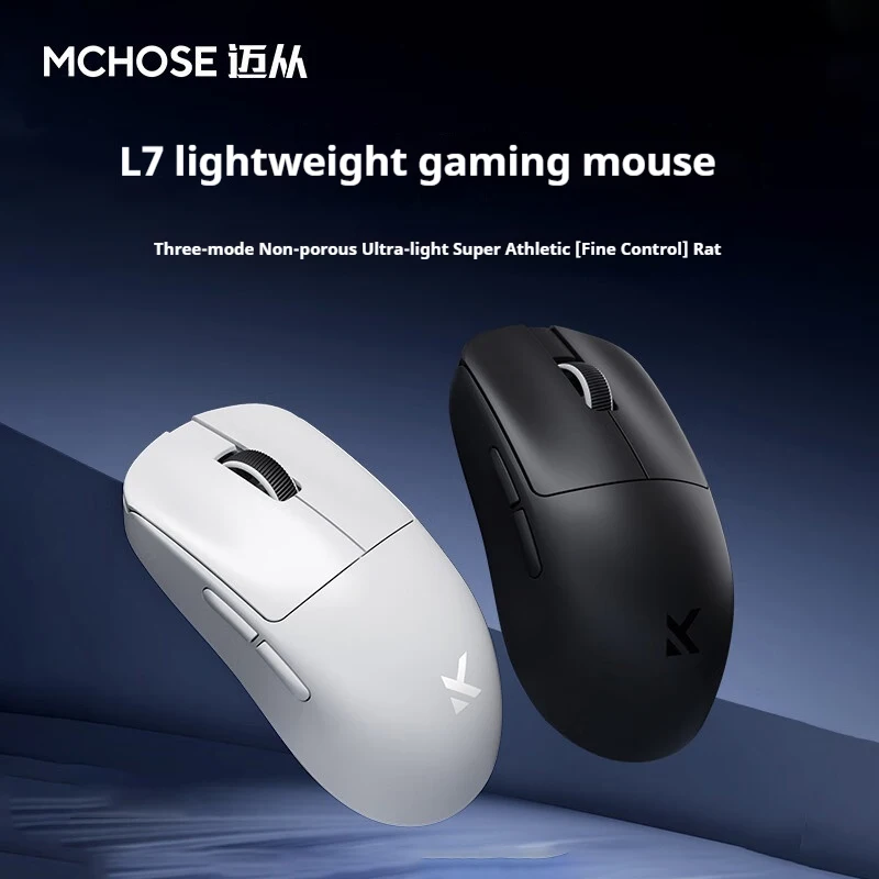 

Новая легкая беспроводная мышь Mchose L7pro Microcheiria для киберспорта, офиса, 3 режима, 2,4 г/Bluetooth, проводная па, подарок на праздник