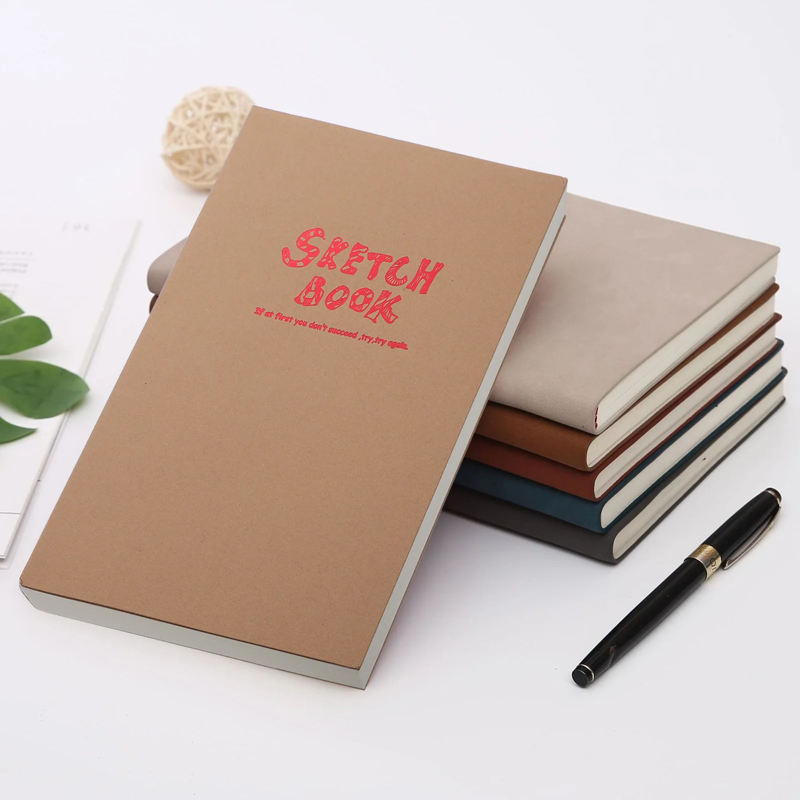 

A4 Sketch Unlined Blank Sketch Book Page Thick Paper Durable Binding Ideal Diary Travel Journal Art Painting Student