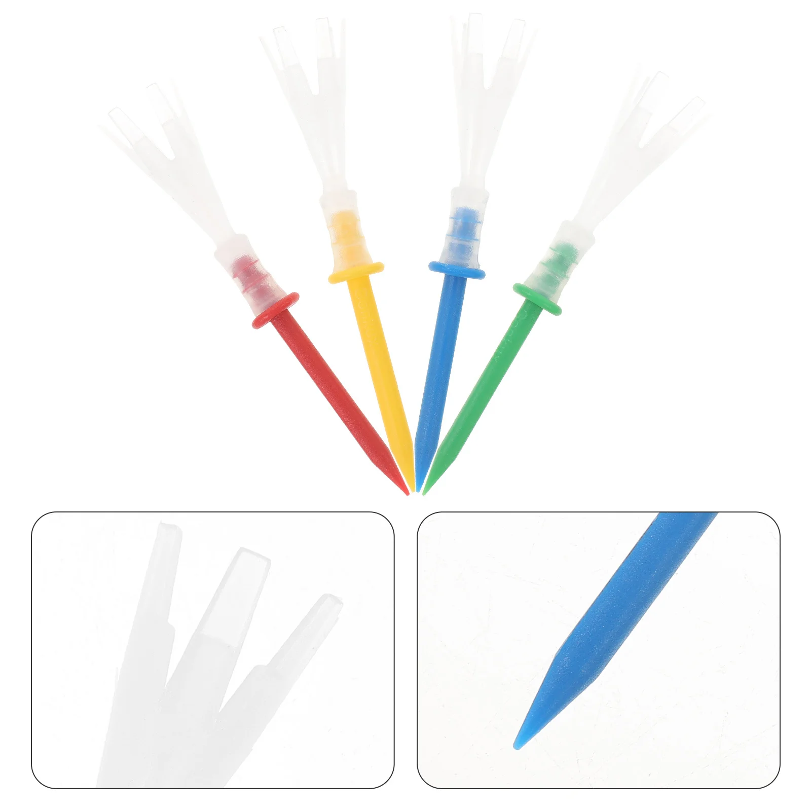 

16pcs Colorful Plastic Golf Tees For Enhanced Driving Performance For Home Outdoor Training Practice Indoor Golf Tees Random
