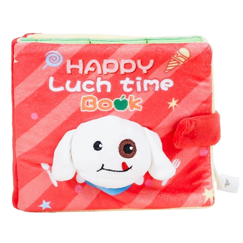 

Dog Squeak Book for Pet Dogs Sniffing Plush Toy Book Foraging Toy Dog Interaction Snuffle Toy BitingResistant Puzzle Books