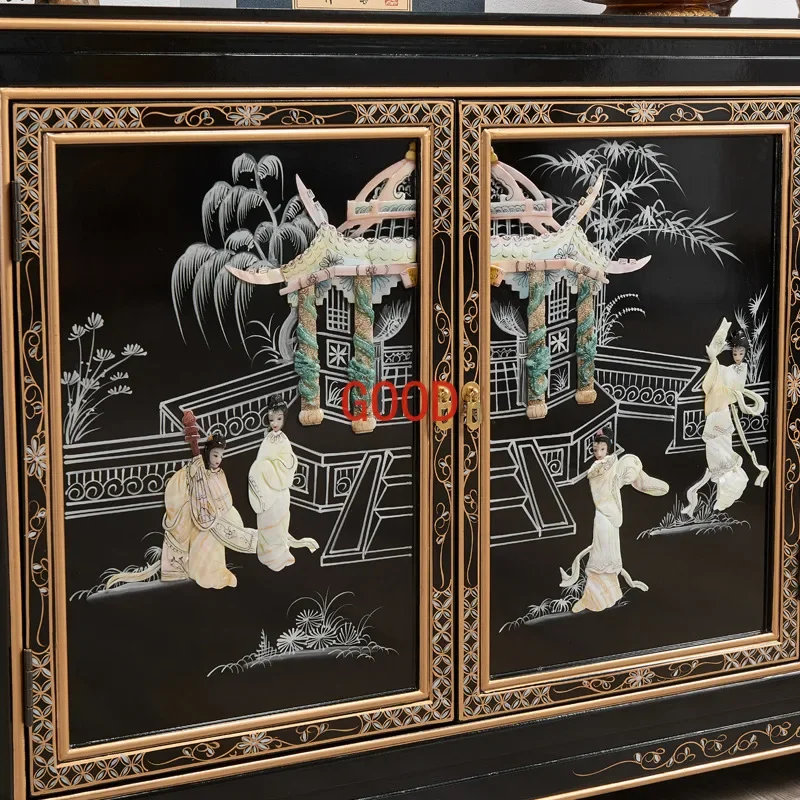 Sideboard Cabinet Screw Craft Ming-Qing Period Painted Furniture