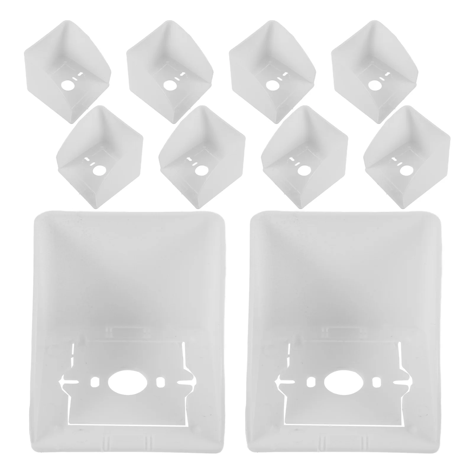 

10 Pcs Waterproof Charging Station Socket Cover Outlet Protector Covers Protective for Electrical Outlets White outside