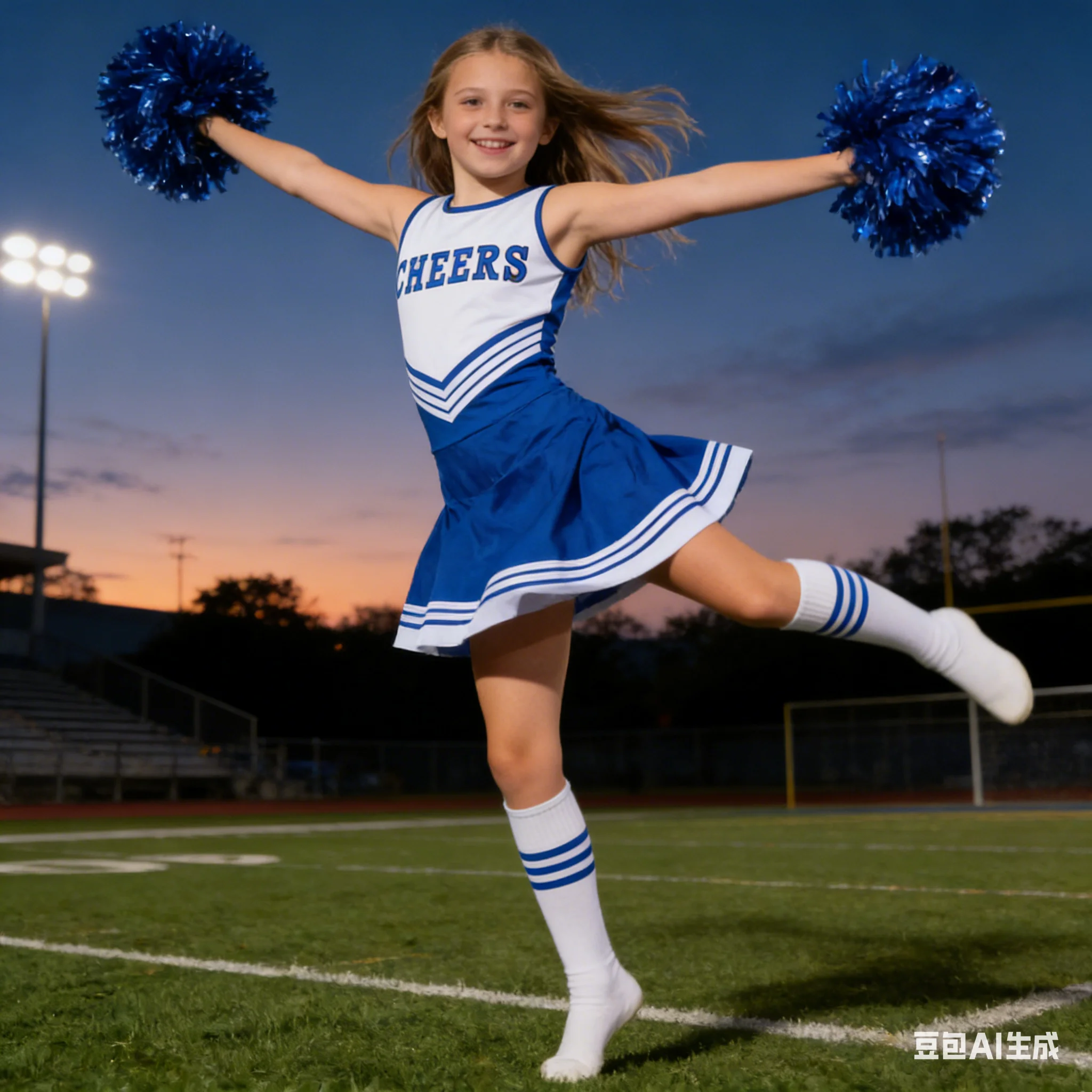 

Girls Cheerleader Costumes Kids Soccer Babe Sleeveless Dress Outfits Adult Women College Cheerleading Performance Frocks Clothes
