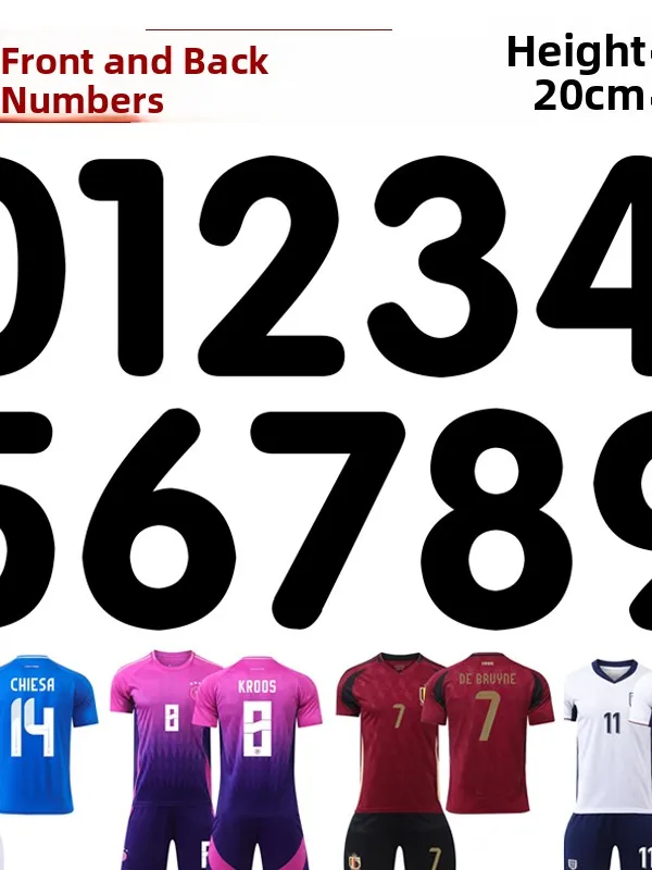 

Large Size Ball Number Digital Heat Transfer Stiers round Body Text Clothes Heat Transfer Logo Mark Cusized Iron on Decals