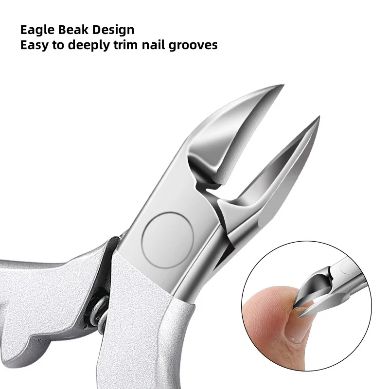 Professional Cuticle Nippers Creative Antlers Stainless Steel Eagle Beak Pliers Blade Closed Tightly Quality Nail Clipper Gift