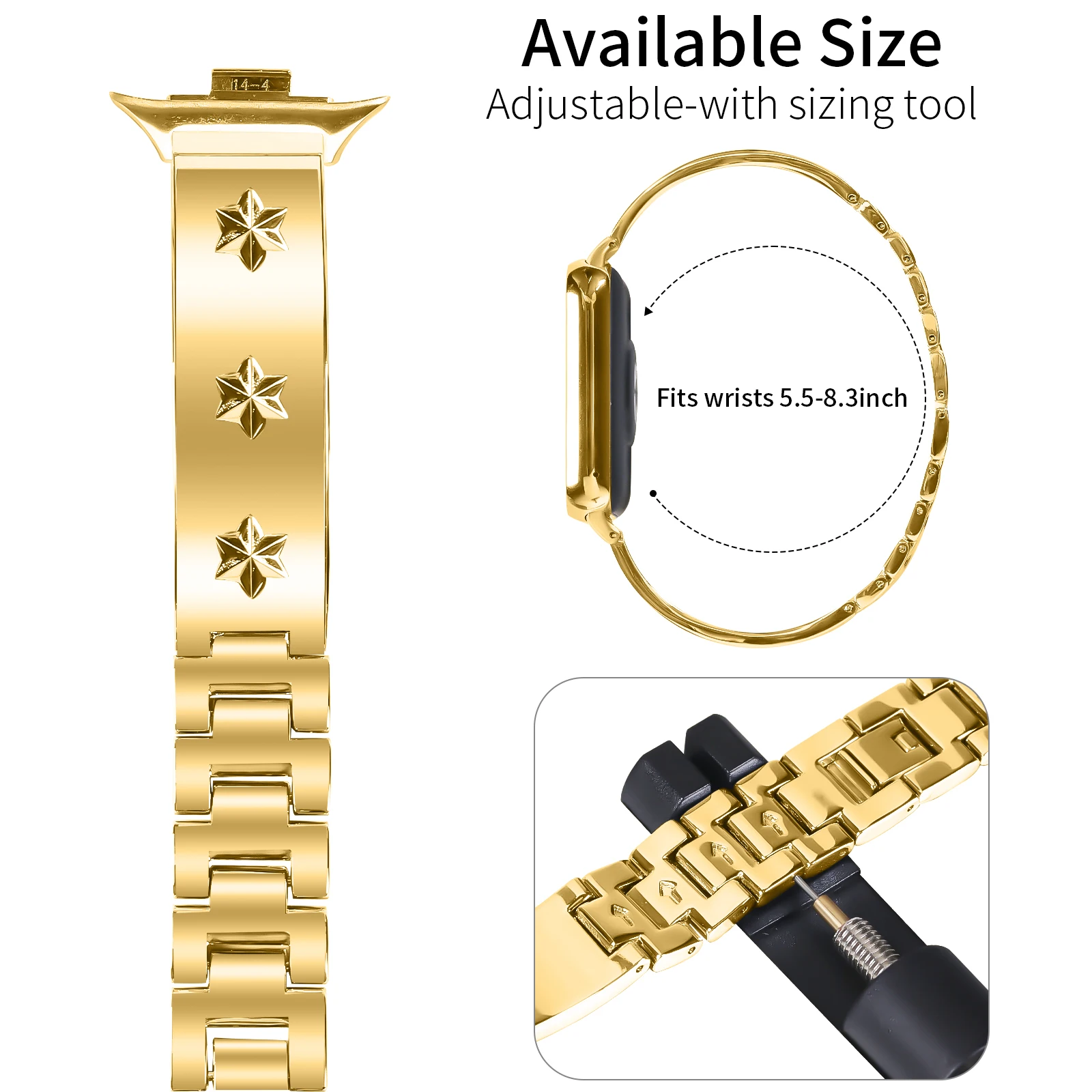 Cinturino in acciaio inossidabile per Xiaomi Redmi Watch 4 accessori Smart Watch Bracciale in metallo con fiocco di neve Correa per Xiaomi Mi Band 8 Pro