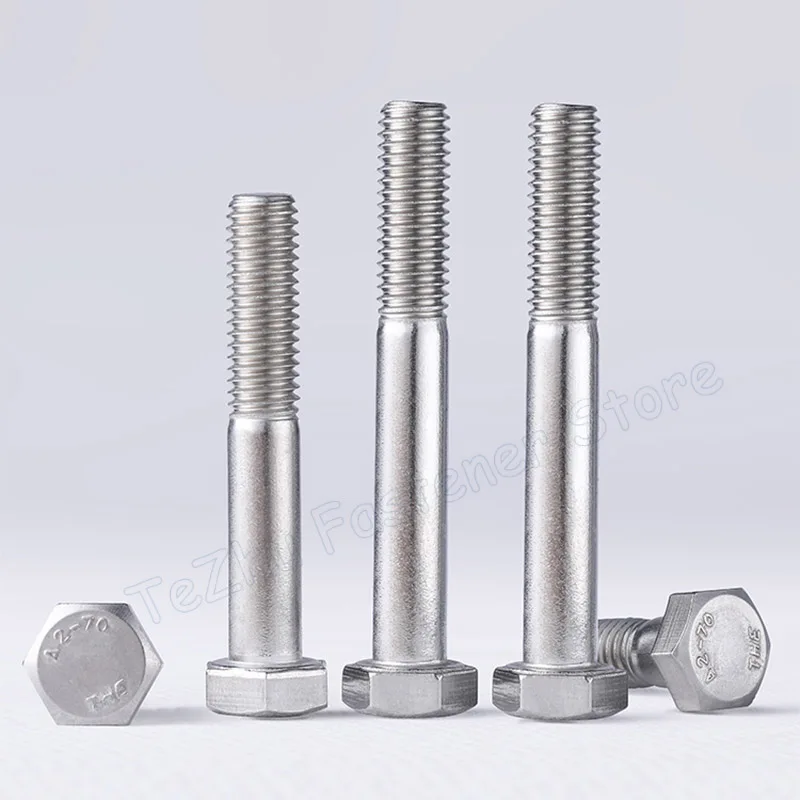 1pc M6 M8 M10 M12 Half Thread 304 A2-70 Stainless Steel External Hex Hexagon Head Screw Bolt Machine Screws Length 30-300mm