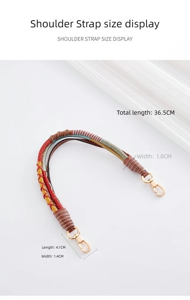 Weaving Handheld Shoulder Strap For Longchamp Mini Handle Bag Strap Modification Bag Accessories