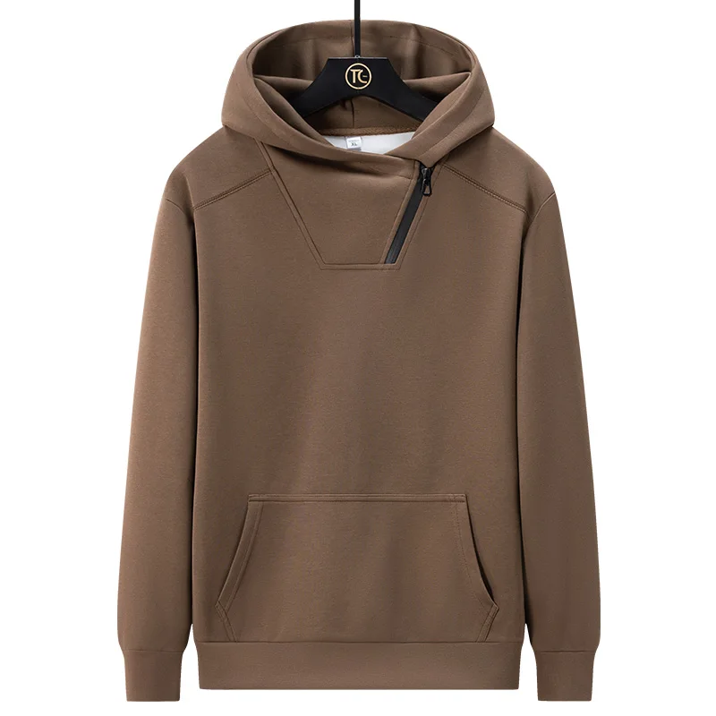 New Men'S Simple Fashionable Hooded Sweatshirt For Spring Autumn Korean Version Trendy Loose And Versatile Handsome Pullover Top