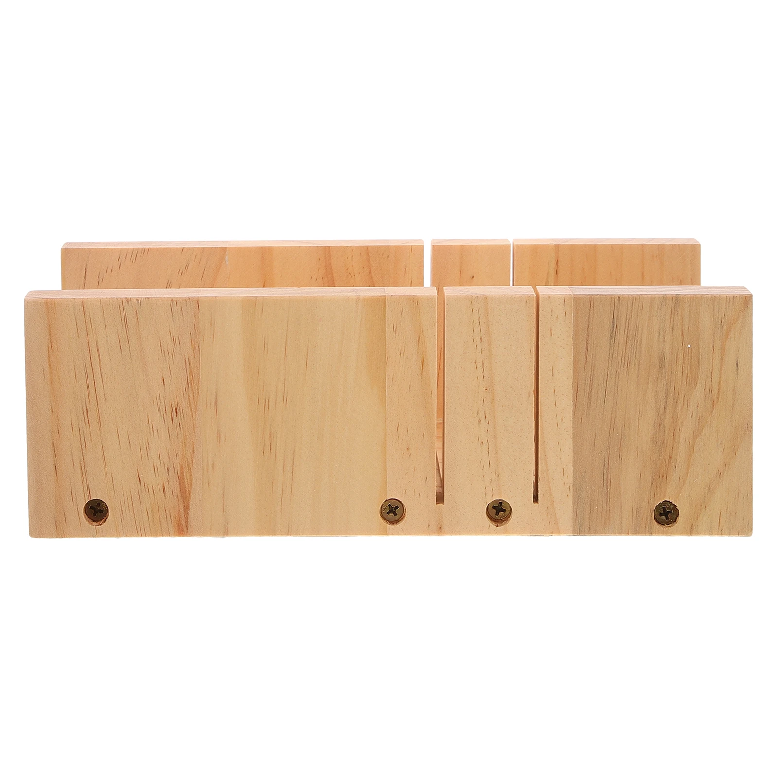 

Wooden Soap Cutting Mold Double Slots Practical Diy Soap Making Tool Smooth Durable Craft Cutter For Cake Chocolate Sugar Cubes