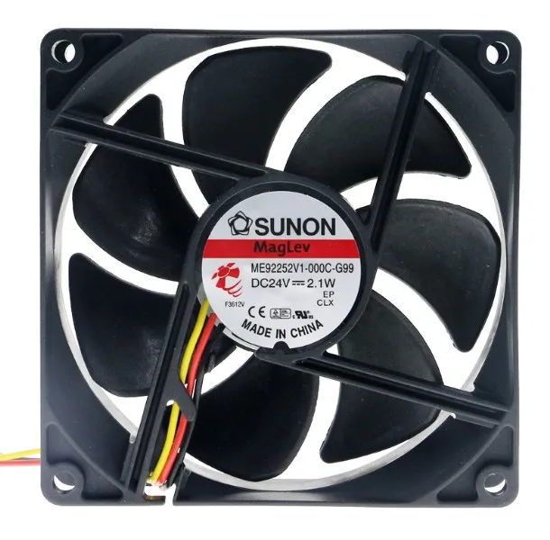 

SUNON ME92252V1-000C-G99 DC 24 В 2,1 Вт 92x92x25 мм 3-проводной охлаждающий вентилятор для сервера