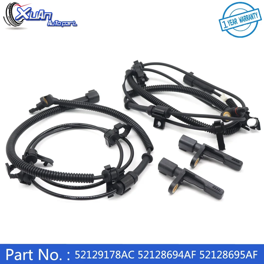 

XUAN 52129178 АК 52128694 AF 52128695 AF для Jeep Liberty 2.8L I4 3.7L V6 2006-2007 Датчик скорости ABS переднего левого и правого колеса