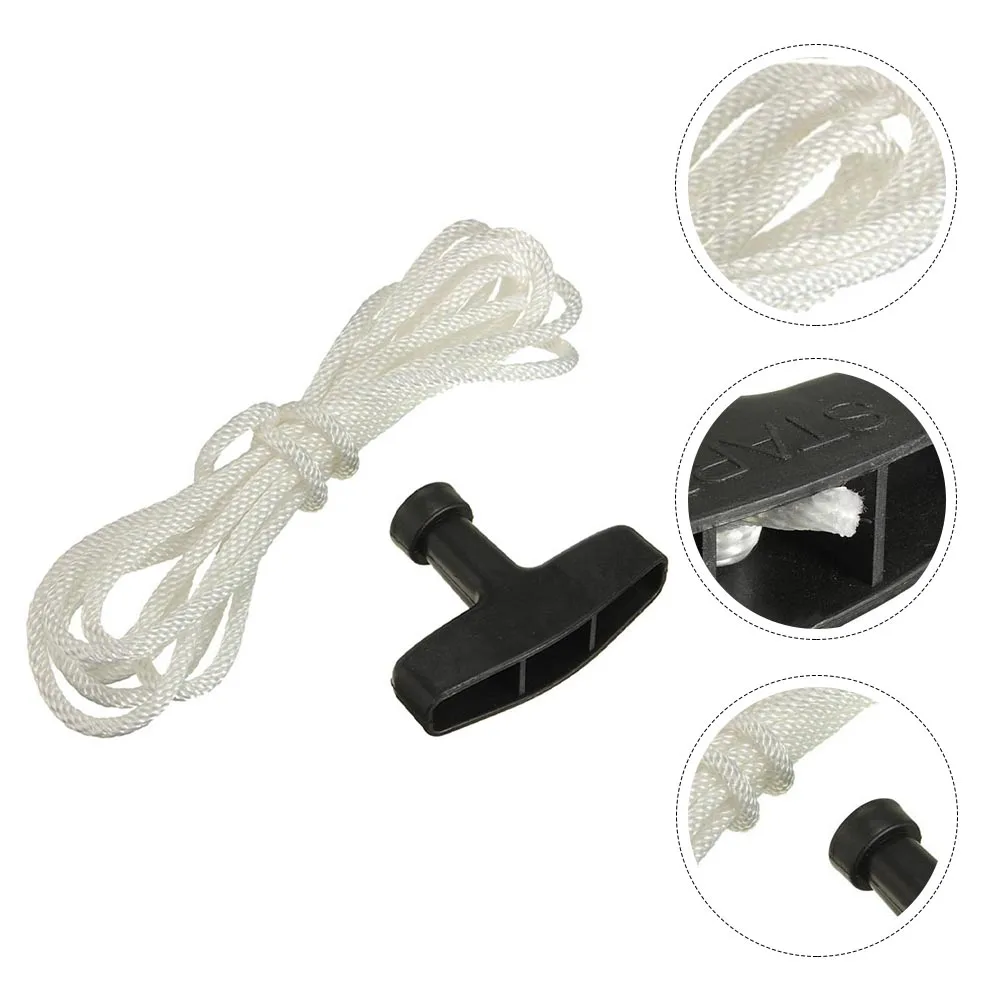 

2pcs Lawn Lawn Mower Supplies Starter H Mower Engine Starter Rope 4X0 4cm Polyester 3m Long Universal Supplies