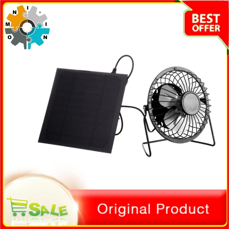 

Omni-in 5W5V solar panel and fan kit, ventilation and cooling, photovoltaic power generation fan, cooling fan