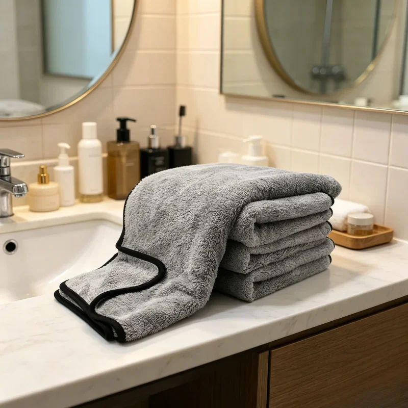 Microfiber Car Wash Towel, Super Absorbency Auto Cleaning Cloth, Premium One-Time Drying Accessories