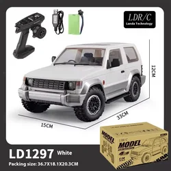 2024 Spot New Product Ld1297 Pajero Remote Control Off-road Vehicle Four-wheel Drive Racing Car Finished Product Children's Toy