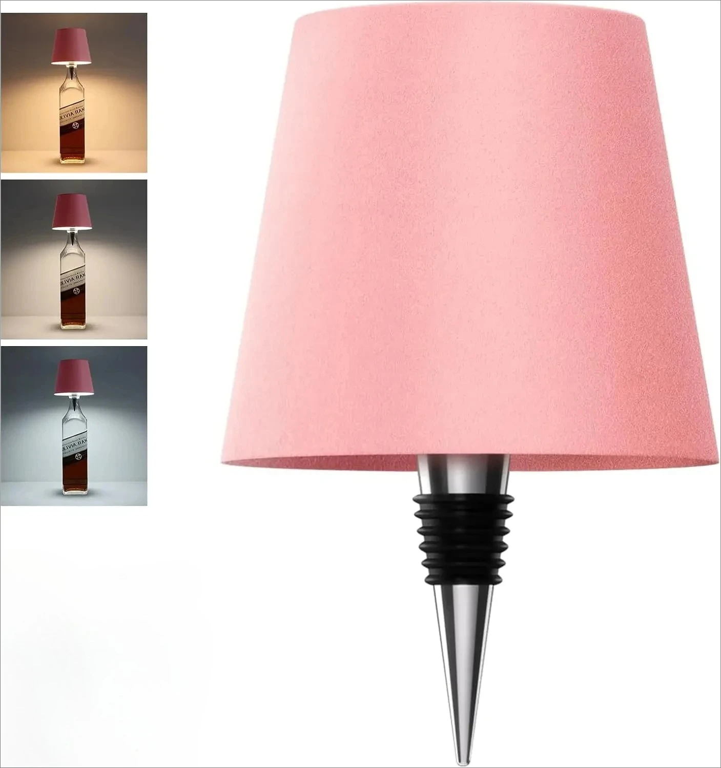 Wireless LED Wine Bottle Light Rechargeable Vases Table Lamp Touch Switch Night Light for Cafe Bar Club Hotel Restaurant Decor