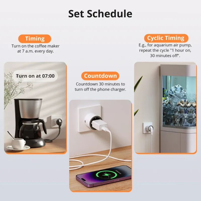 For Smart For Smart Socket S60 Standard Wifi With For ENERGY Monitoring And Voice Control EU Plug