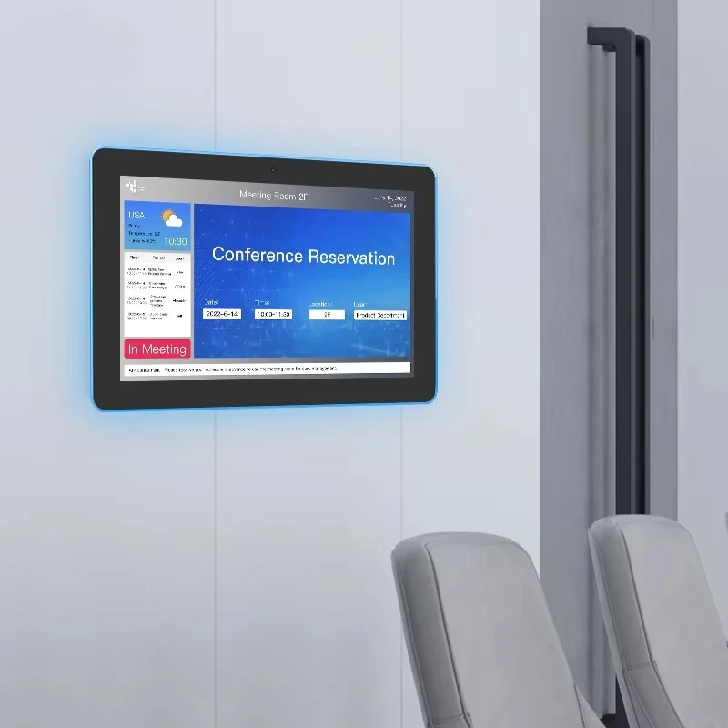 WA1056T 10 Inch 11 Wall Mount Touch Screen Tablet Rk3566 POE Power Optional NFC Conference Meeting Room Tablet