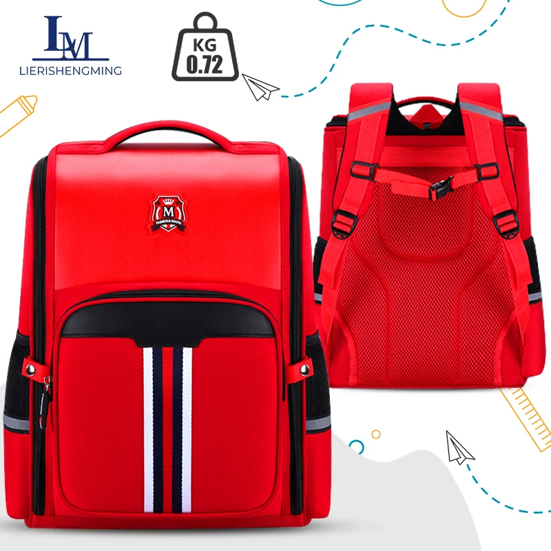 

Сумки для начальной школы, большая вместимость, детский рюкзак в британском стиле для девочек, эргономичный рюкзак для мальчиков начальной школы