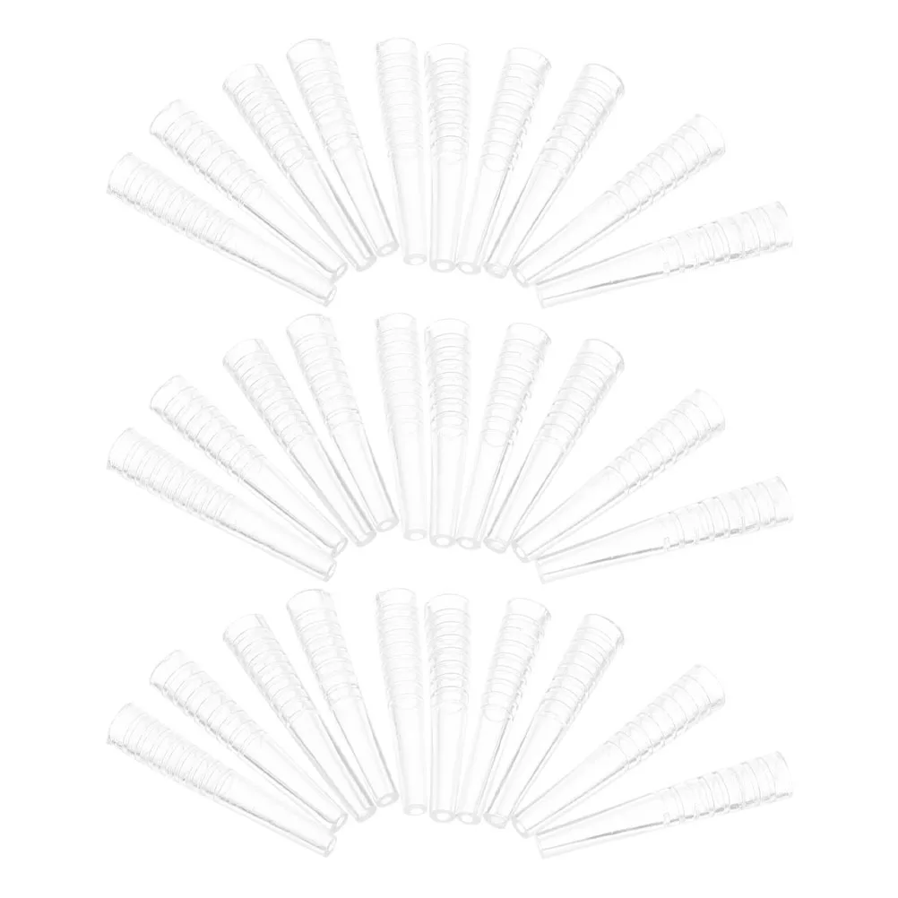 

60Pcs Clear Tweezer Tip Protectors Silicone Caps for Eyelash Extension Tweezers Precision Tool Safety Cover Set