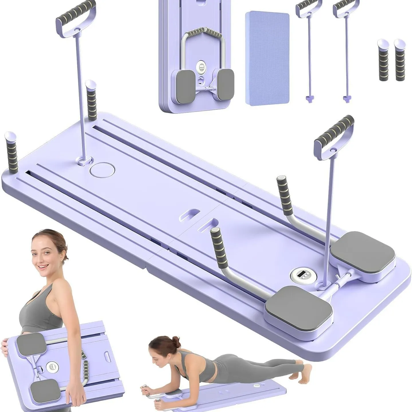 Foldable Multi-Functional Four-in-One Fitness Board Abdominal Trainer Pectoral Muscle Exercise Plank Pilates Step