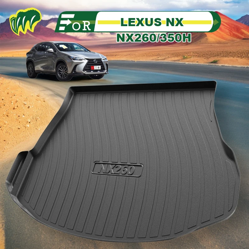 For LEXUS NX NX260/350H 2015-2024  TPE Custom Fit Car Trunk Mat All Season Black Cargo Mat 3D Shaped Laser Measured Trunk Liners