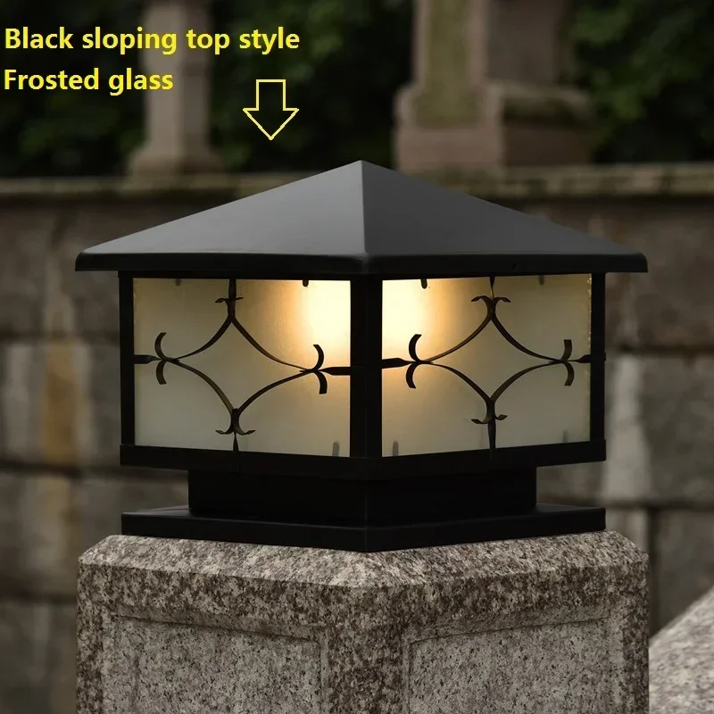 Pillar lights wall lamp wall lighting outdoor waterproof led villa door lights garden courtyard light column head square lamp