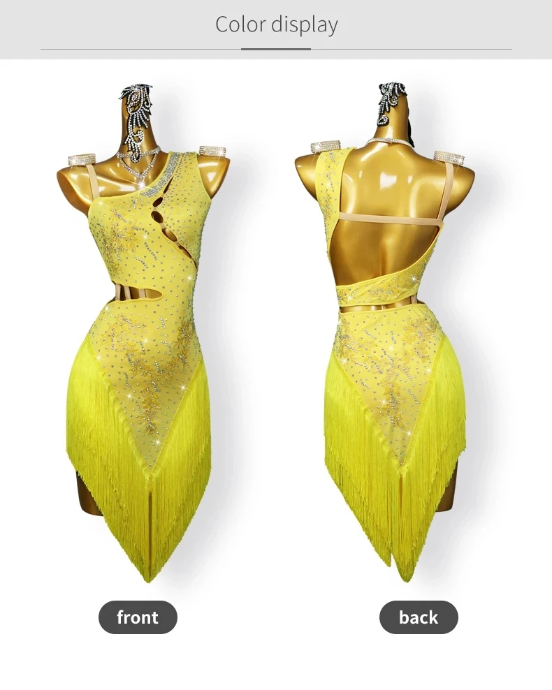 2026 Damenkleider Lateinamerikanischer Tanzrock Ballsaal-Wettbewerbskostüm Mädchen Sexy Kleidung Damenanzug Abendpartys Passendes Outfit – Detail 5