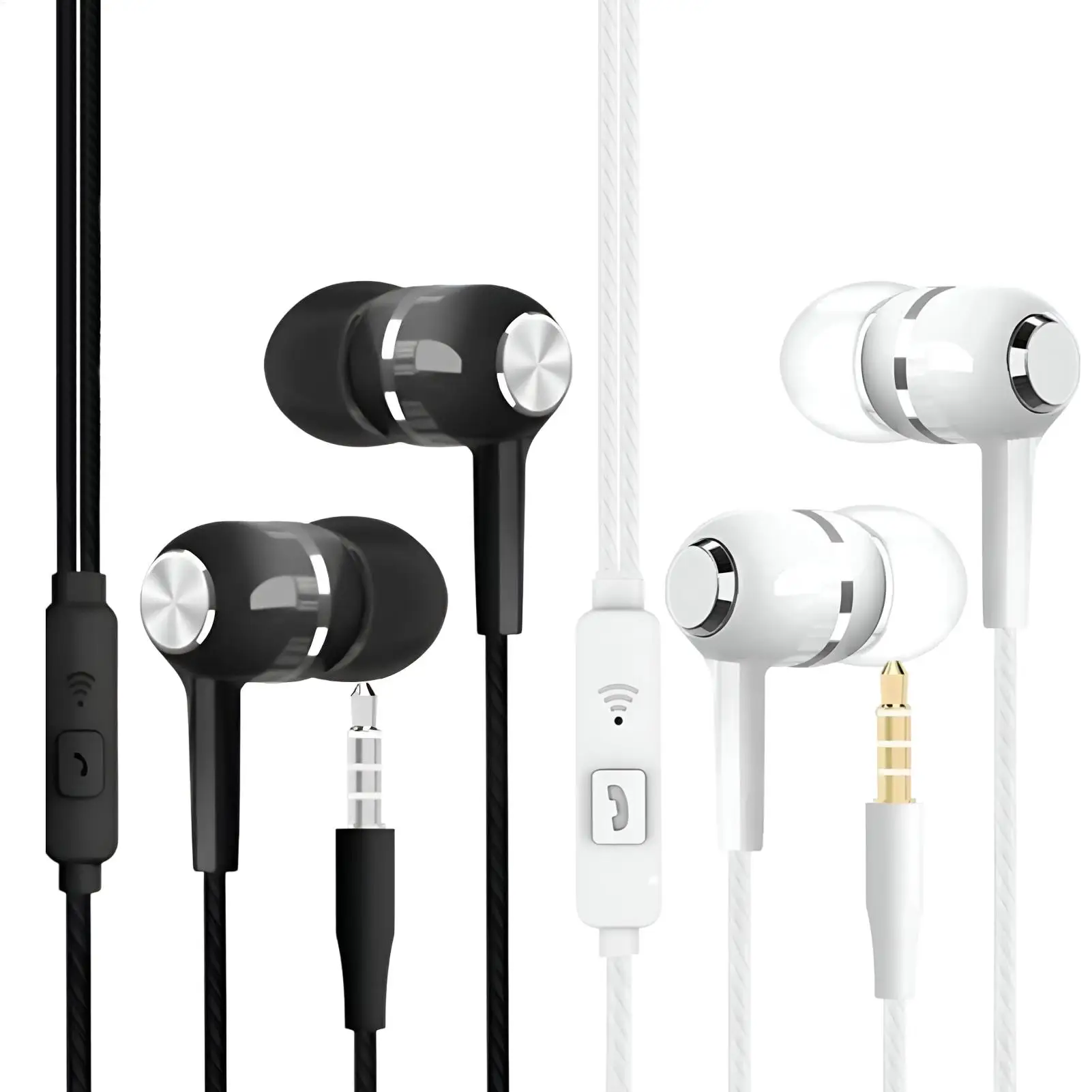 S12 سماعات أذن سلكية ثقيلة مع ميكروفون 3.5 ملم جاك إلغاء الضوضاء سماعة لتشغيل الرياضة #1