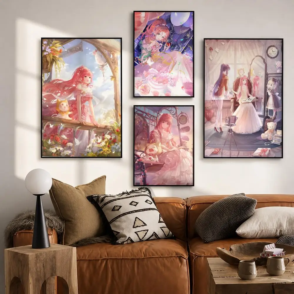Video Game Miracle Nikki Poster HD poster wall art self-stick no-residue for home cafe office great gift