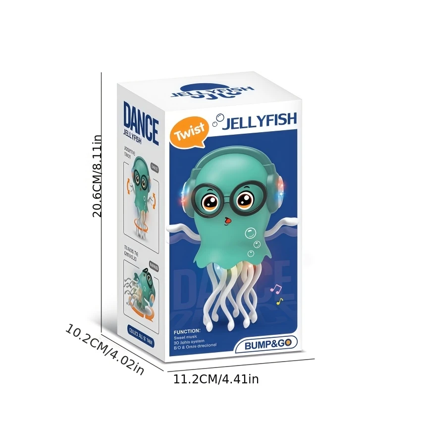 Interaktives bewegliches und tanzendes Oktopus-Spielzeug mit Bewegung – niedliche animierte Augen und Tentakel, für Kindergeburtstagsgeschenke – Spielen für Kleinkinder